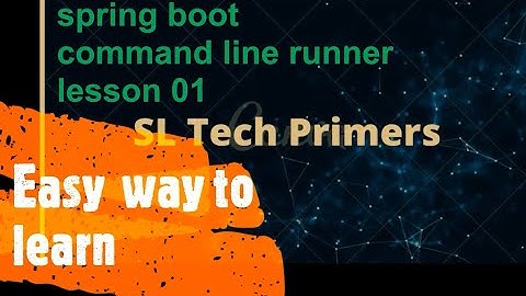 Spring Boot for Beginners - Command Line Runner | Lesson 01