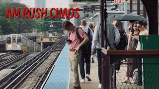 Morning Rush at Armitage | CTA Trains Nonstop | FITMINDS CHICAGO