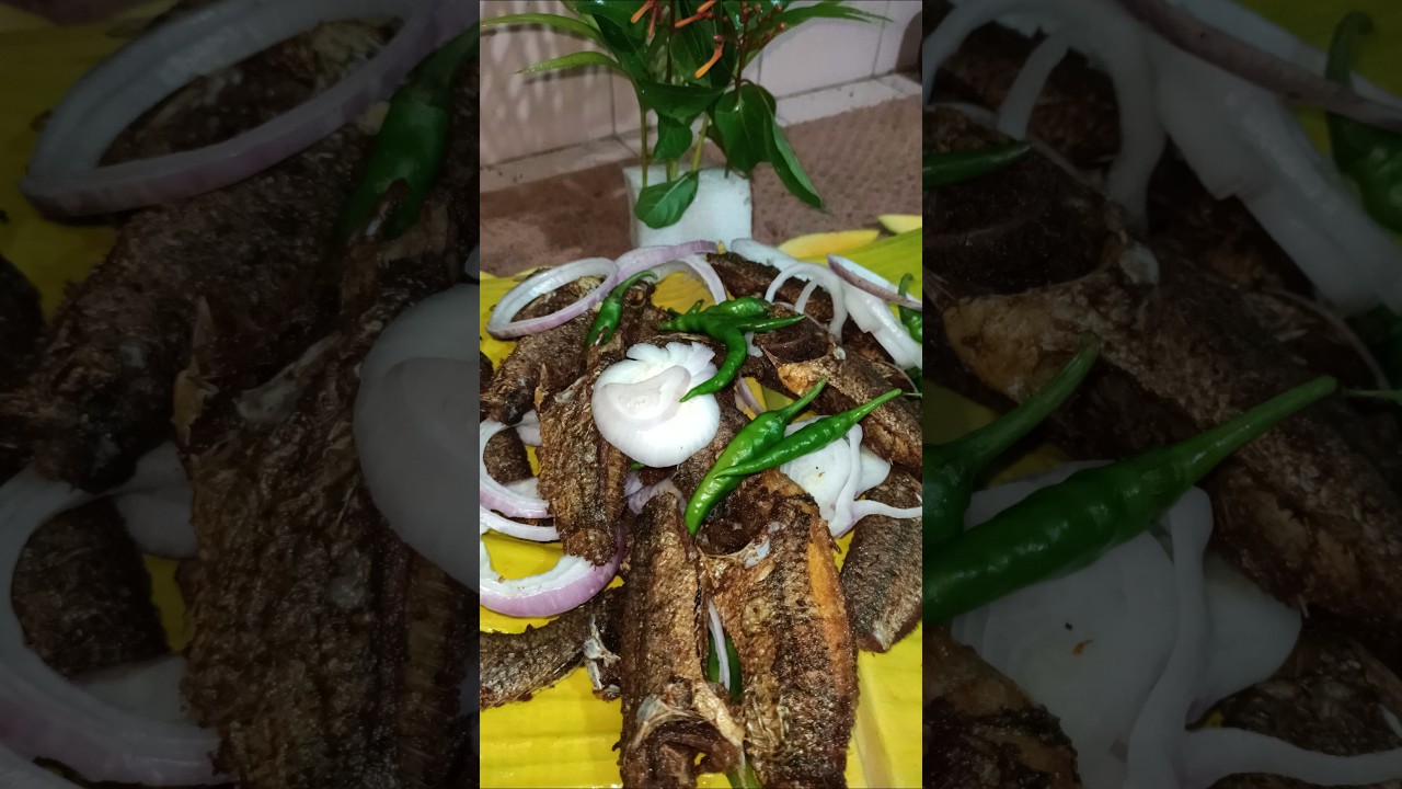 The fish is fried to perfection 🤔 