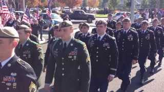 Army Rangers arrive for Cody Patterson Memorial Service
