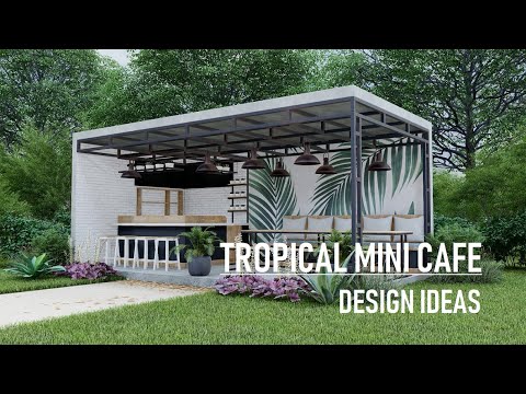 Mini Cafe Design Ideas - Tropical Style