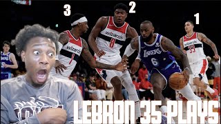 Larry Bird fan reacts LeBron James Top 35 Plays Highlights REACTION