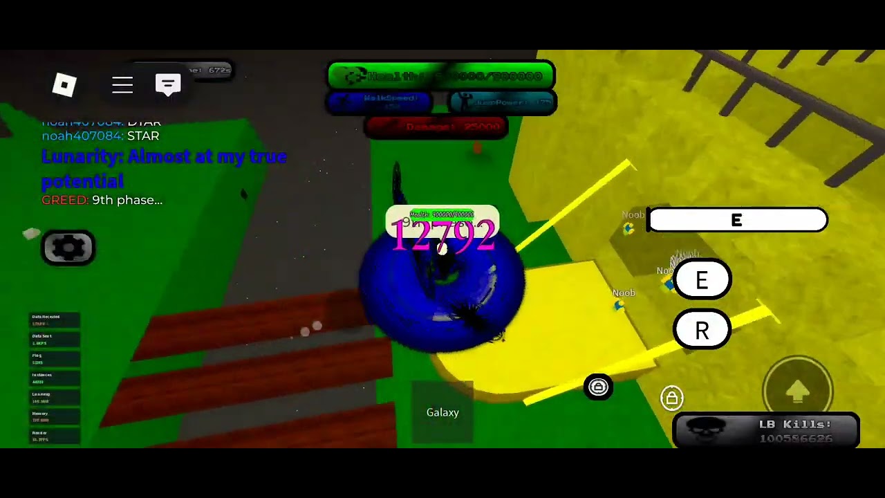 Galaxy rework showcase (killstreak fighting)