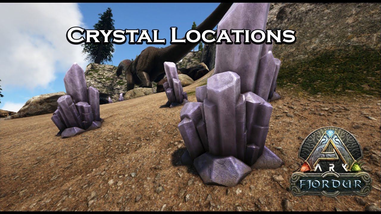 ARK FJORDUR Quick guide on where to farm crystal YouTube