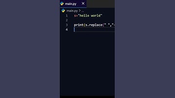 Replace space with hypen in string using Python  #coding #python #programming