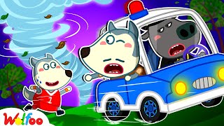 Run!!! A Big Tornado is Coming  Wolfoo Learns Safety Tips | Kids Safety CartoonWolfoo Kids Cartoon