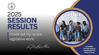 2025 Session Results: Licensing & Occupations, SB 202, Sen. Julie Raque Adams