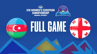 Azerbaijan v Georgia | Full Basketball Game | FIBA U16 Women's European Championship 2023