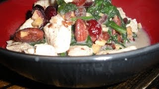 Clean Eating Coconut Almond Cranberry Chicken