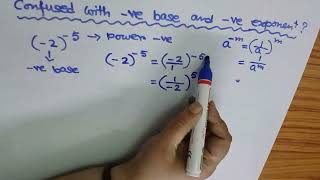 EXPONENTS: AV1: NEGATIVE BASE NEGATIVE POWR :