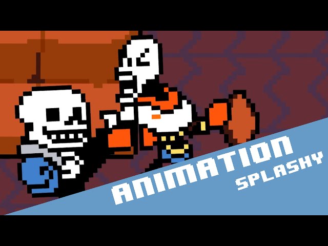 Sans Vs Papyrus - Undertale fight animation P.2/2 class=