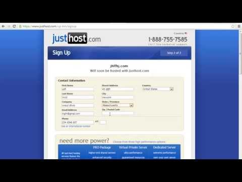 How To Open Hosting Account At Justhost?