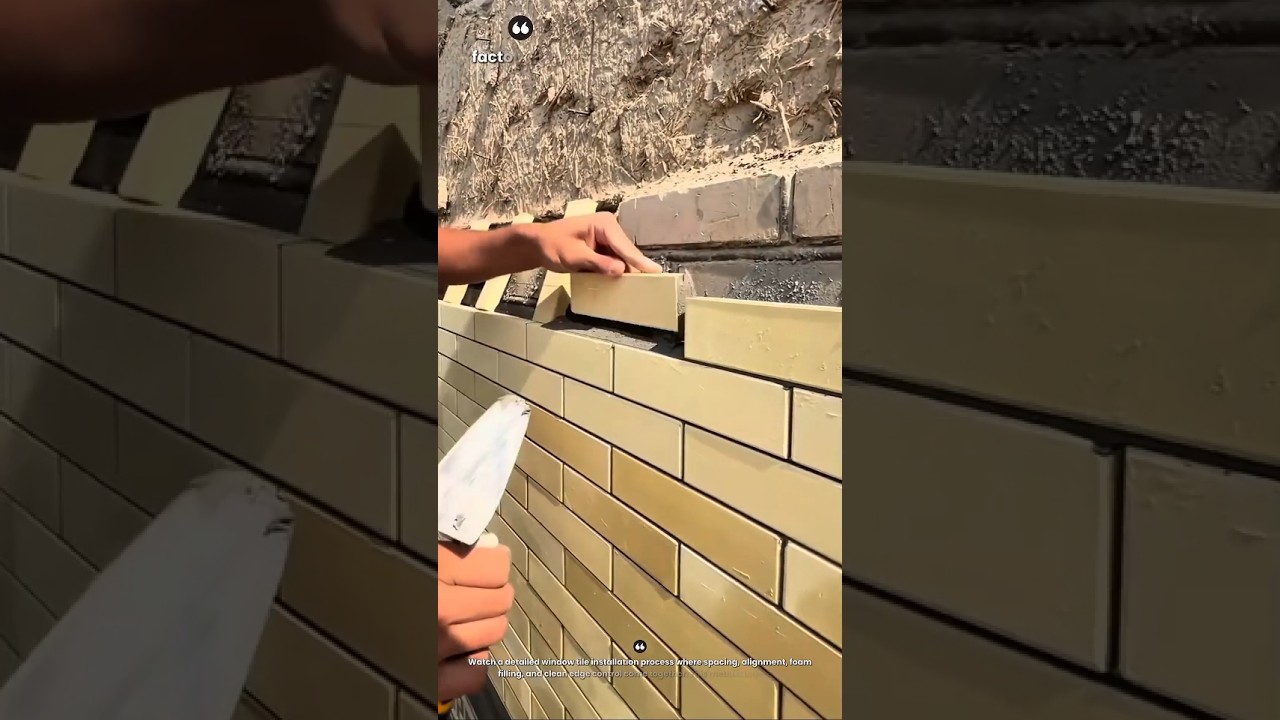 Precision Window Tile Installation | Clean Edges, Tight Joints & Pro-Level Finish