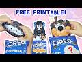 🍪 TUTORIAL 🍪 How I made the ULTIMATE OREO PAPER DIY BLIND BAG! 😯✨| FREE Printable Templates