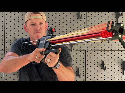 The Chinese High-Powered Slingshot Gun!!! 