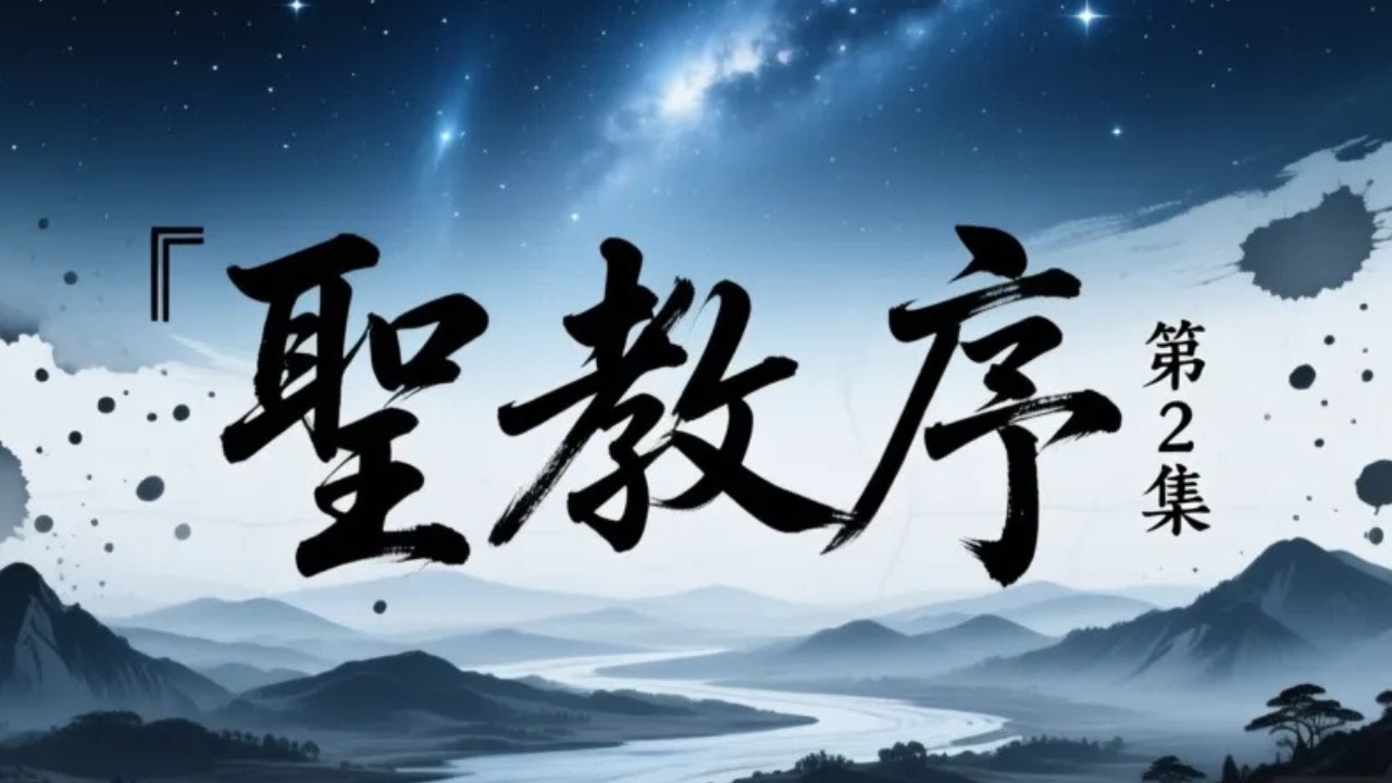 《王羲之集字聖教序》第2集｜從天地到陰陽：宇宙觀與聖人之道的開端