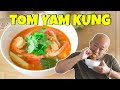 Tom yam kung aux crevettes  le riz jaune