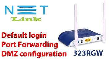 netlink hg323rgw port forwarding
