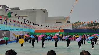|| UMBRELLA DRILL || UMBRELLA WAVE || SPORTS DAY || FREE HAND EXERCISE || 2024 || BALVATIKA SPORTS