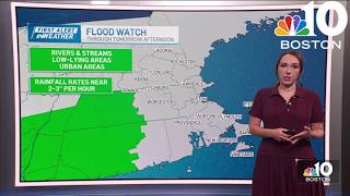 Flood watch through tomorrow afternoon
