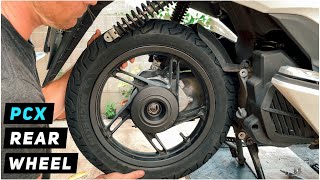 Honda PCX 150 Rear Wheel Removal / Installation | Mitch's Scooter Stuff