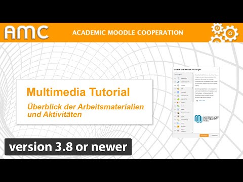 Überblick der Arbeitsmaterialien und Aktivitäten [MedUni Wien] [Gültig ab Moodle Version 3.8]