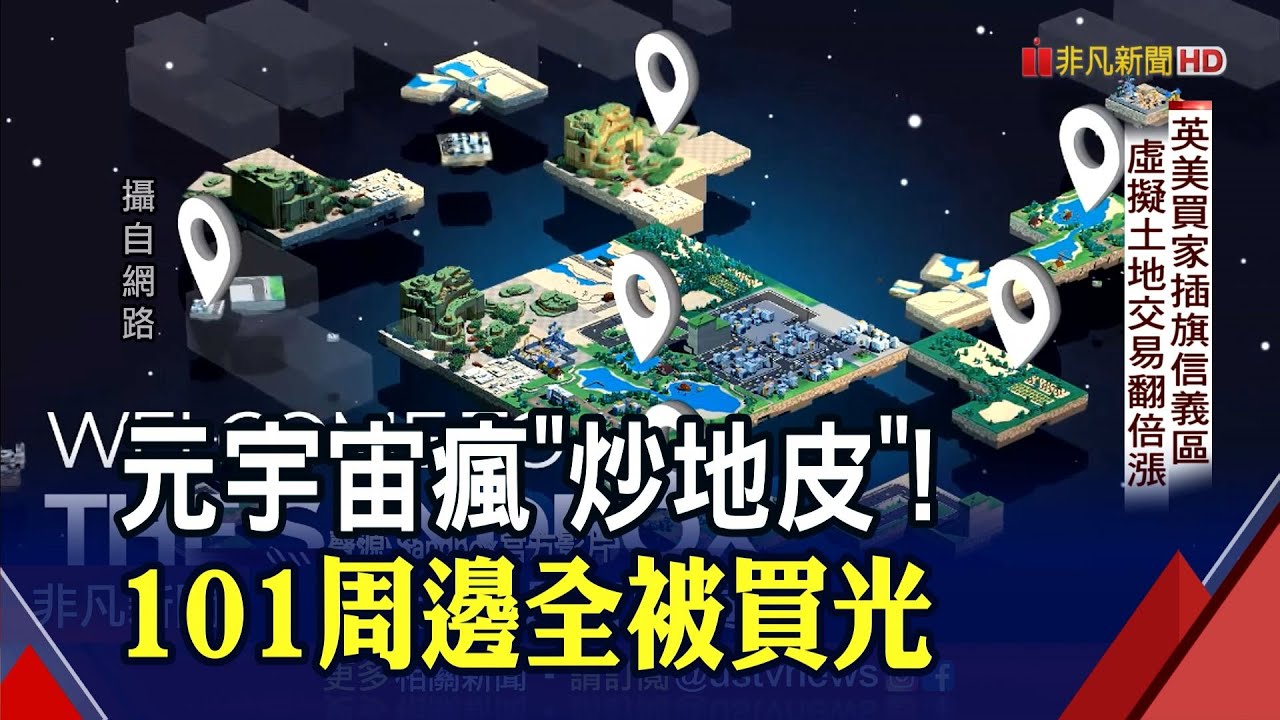前進元宇宙買塊土地！前景看俏？下個泡沫？英美買家插旗信義區｜非凡財經新聞｜20220208