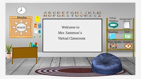 How to make a virtual bitmoji classroom using slides and how to insert link(full video tutorial)