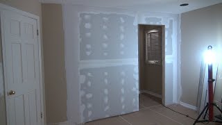 How to Build a Closet. Sheetrock, Sanding, Paint. Part 3. Строим кладовку