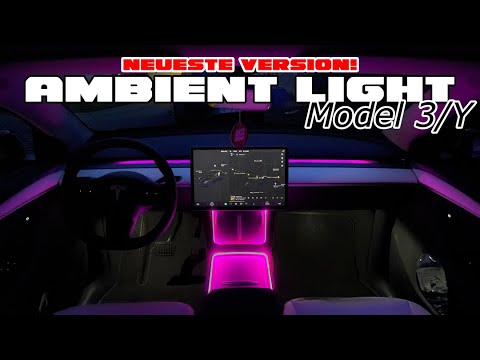 AMBIENT LIGHT in the TESLA MODEL 3/Y (2022) - Instructions - How To Do -  Installation