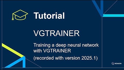 Een diep neuraal netwerk trainen met VGTRAINER