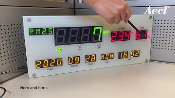 Aecl AQD 101 Air Quality Display ( Four in one air quality display board)