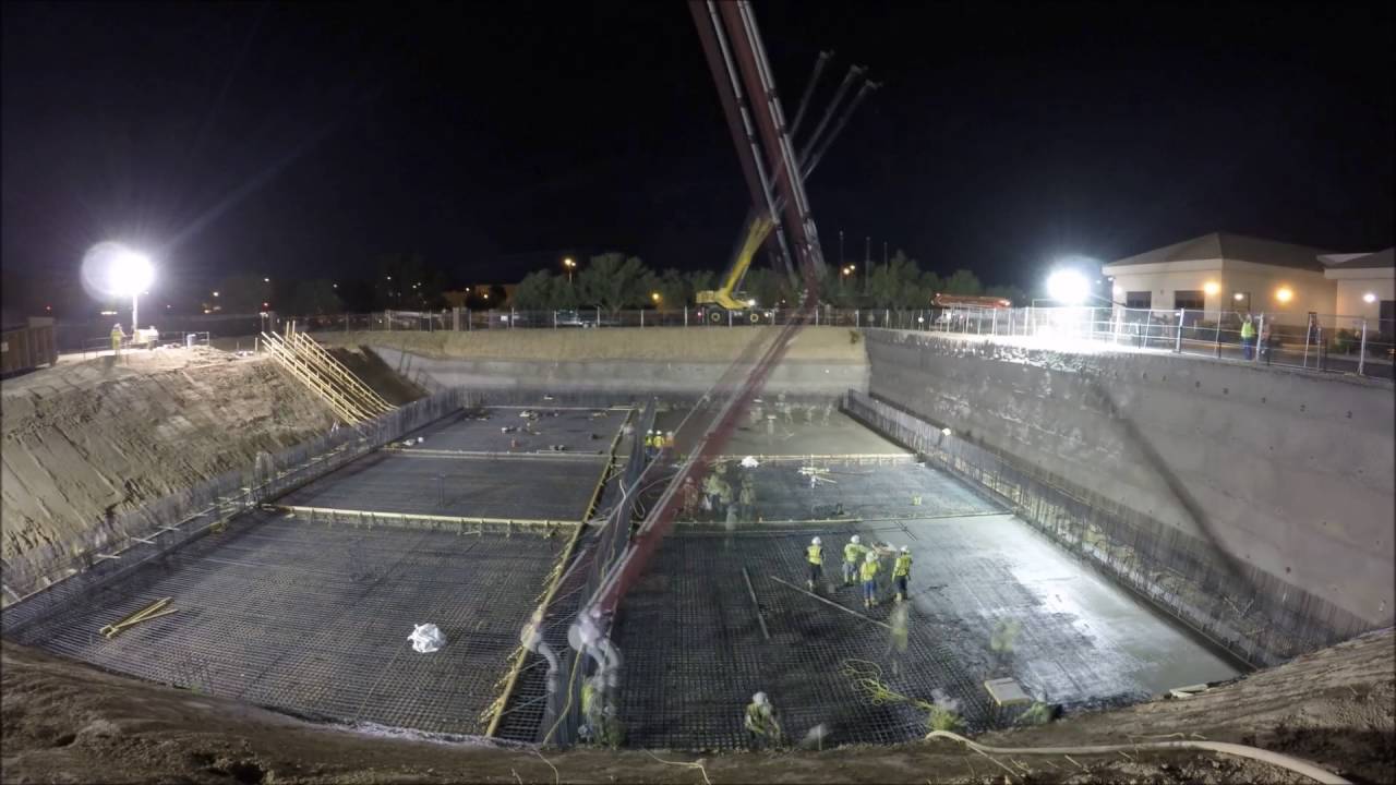 Midnight Concrete Pour in Goodyear, Arizona YouTube