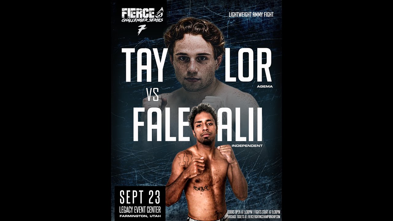 FIERCE FIGHTING CHAMPIONSHIP FULL FIGHT | ALMA FALEALII VS  LOGAN TAYLOR