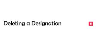 Designation Master - ALIGN Sales Management System