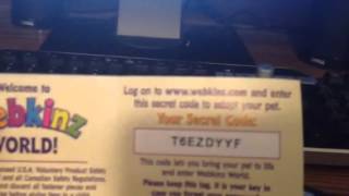 Free unused Webkinz codes