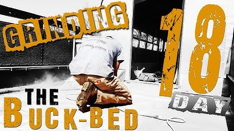 Day 18 - Grinding the Buck-Bed & Applying OSPHO Rust Treatment (Skoolie Conversion/Remodel)