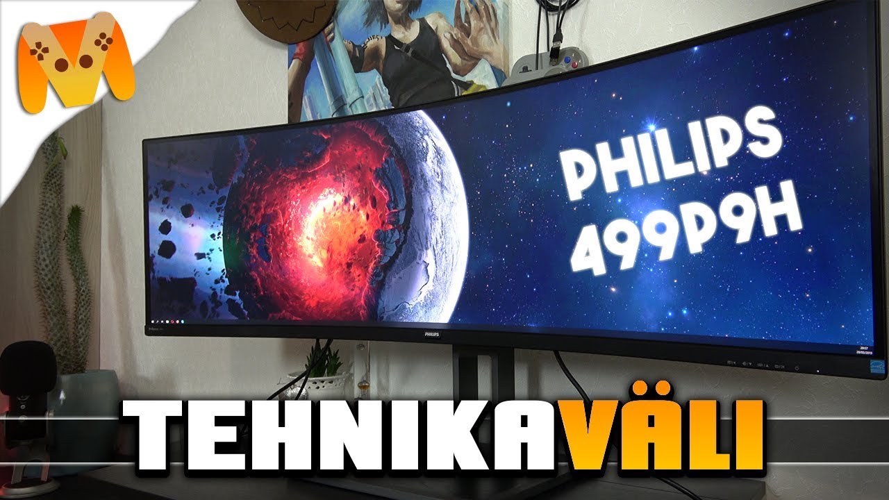 Tehnikaväli - 49" SuperWide Monitor Philips 499P9H - YouTube