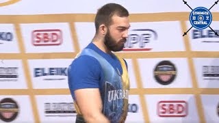 Oleksandr Hanhur  - 1st Place 105 kg jr - EPF Classic Championships 2019 - 810 kg Total