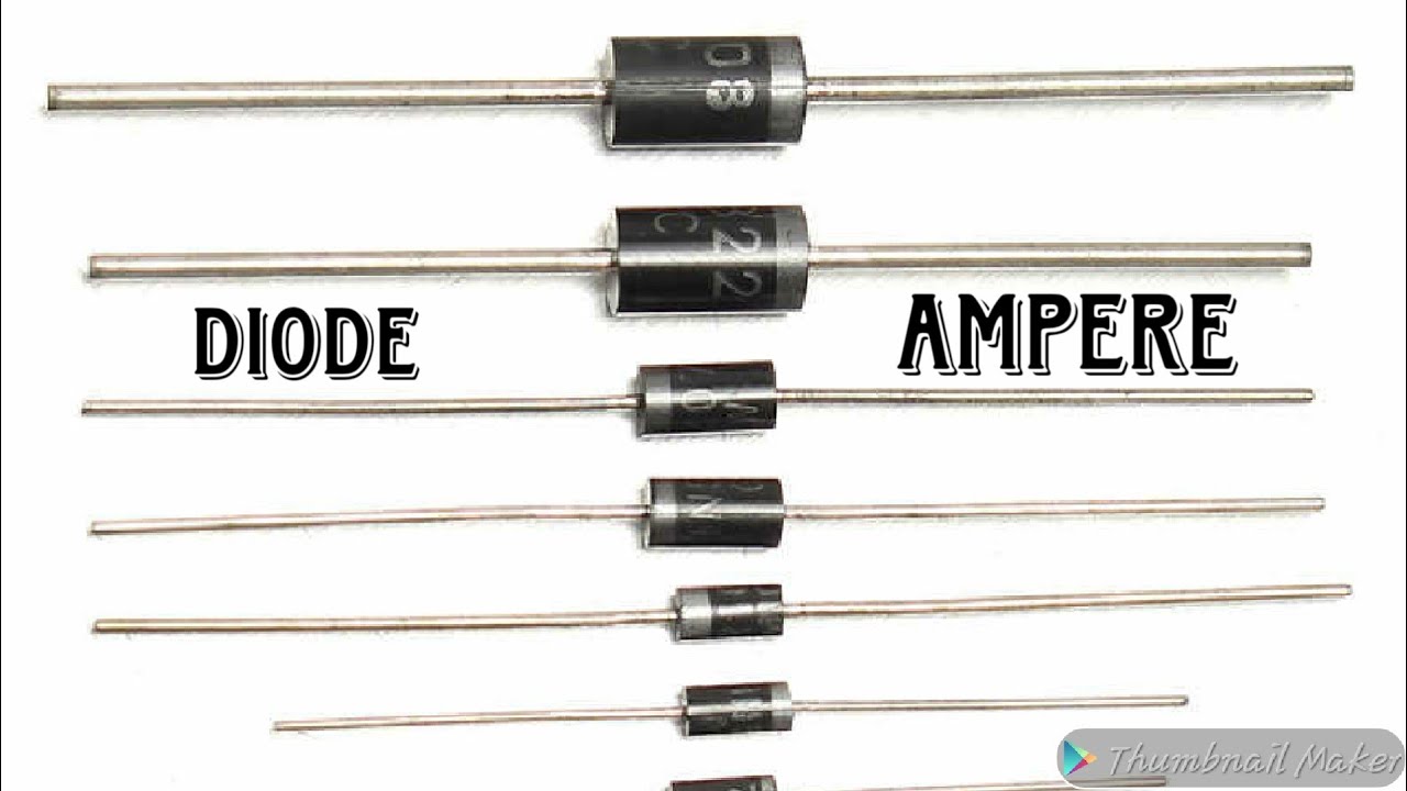 कौन सा diode कितने ampr का है diode ampere check amplifier electronics -  YouTube