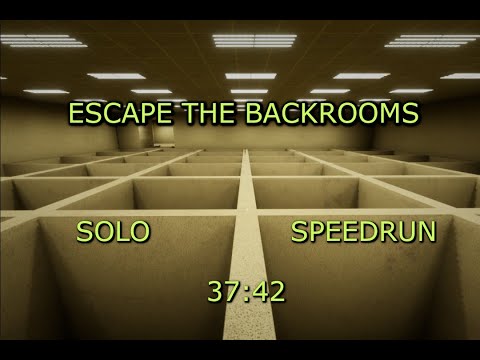 Escape the Backrooms Speedrun (37:42) Solo (No Commentary)