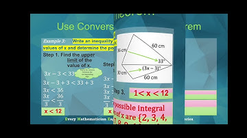 Inequalities in Two Triangles - Converse of Hinge Theorem