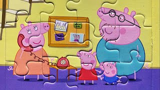 Peppa Pig And Family Puzzle Video For Kids , Jigsaw Puzzle Game With Peppa Pig 2022