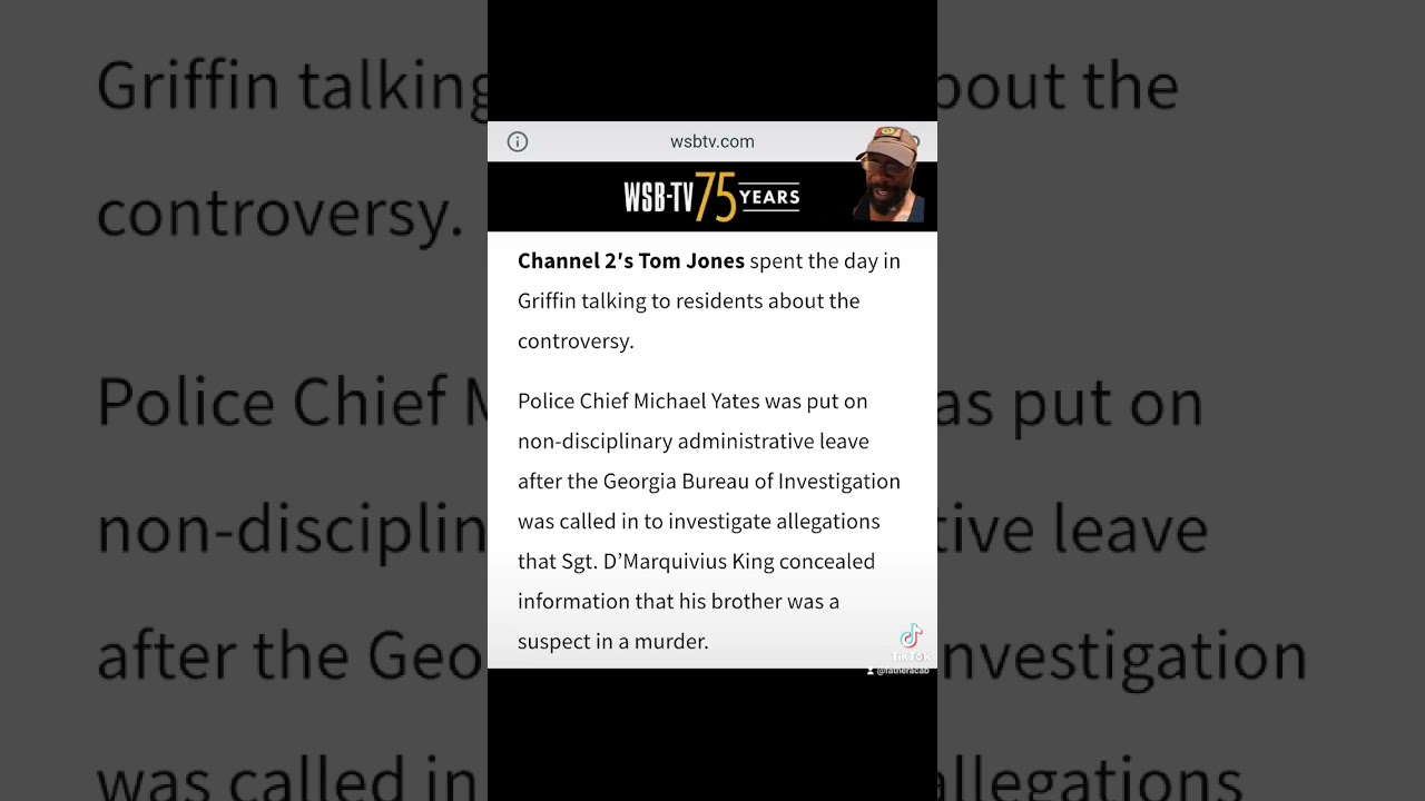 ⁣Police Chief on leave for allegedly covering up for brother as a murder suspect. #georgia