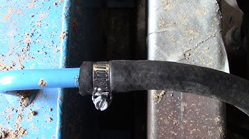 How To : Fit rubber fuel line onto bigger metal line.