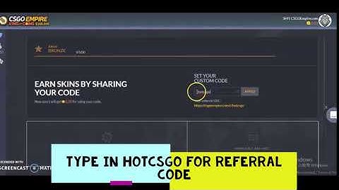 CSGO Empire referral code