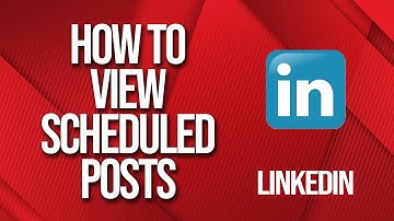 How to view Scheduled Posts on Linkedin