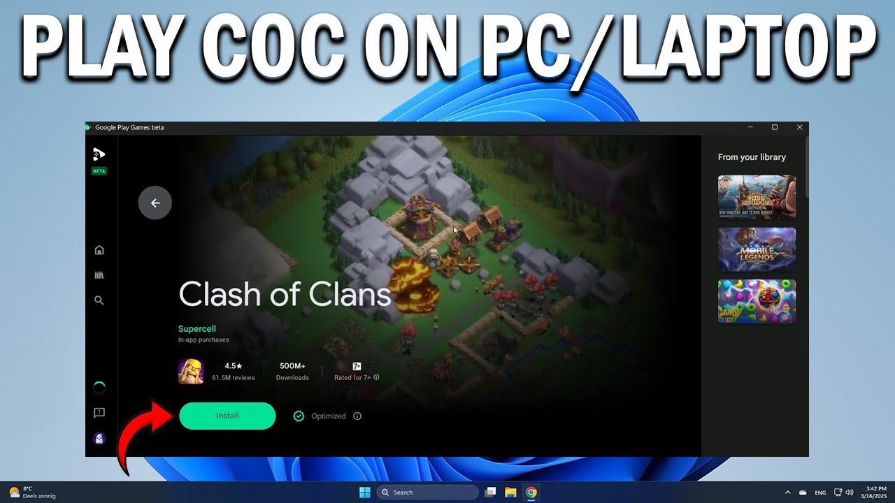 Coc Computer How To Play Clash Of Clans On PC & Laptop - Easy Fix - YouTube