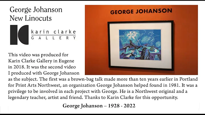 George Johanson Artist Talk - May 5, 2018 - Karin ...