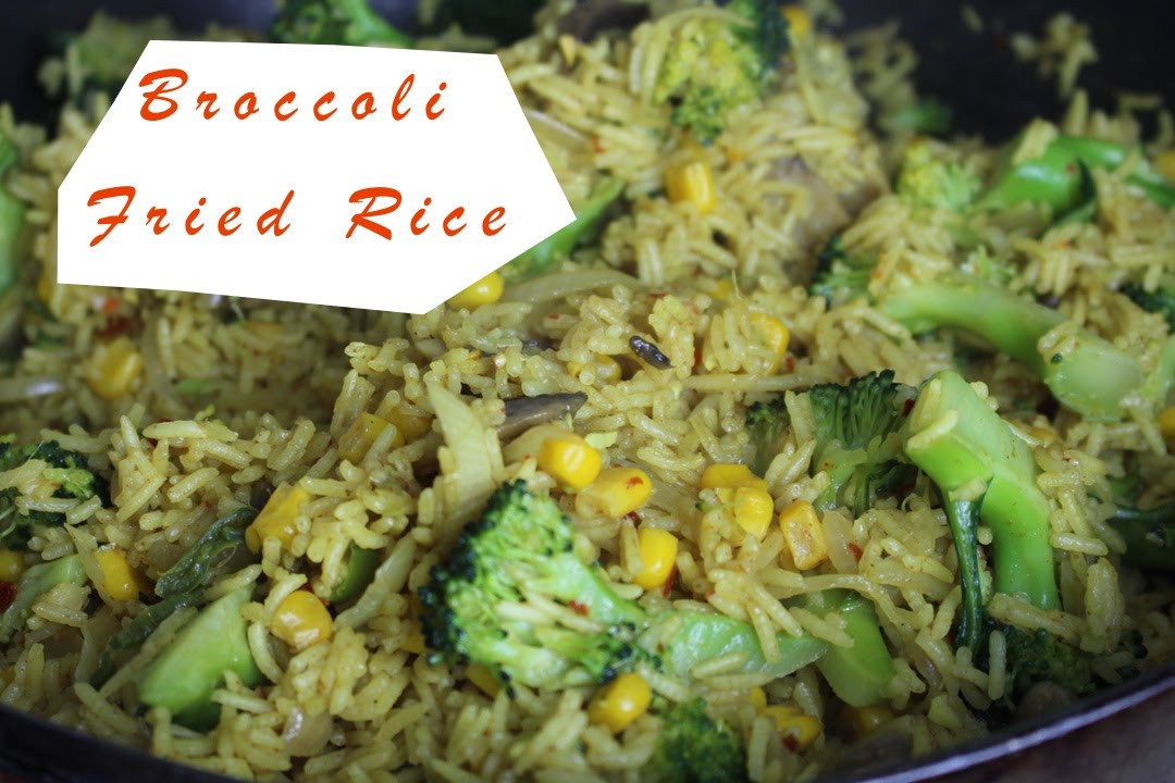 HOW TO BROCCOLI FRIED RICE RECIPE vegan & vegetarian friendly YouTube